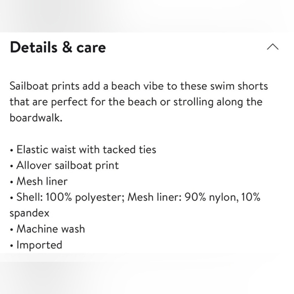 Jr. Swim Boy’s Sail Swim Trunks in Patriotic Print| size: 4T new - Picture 5 of 5